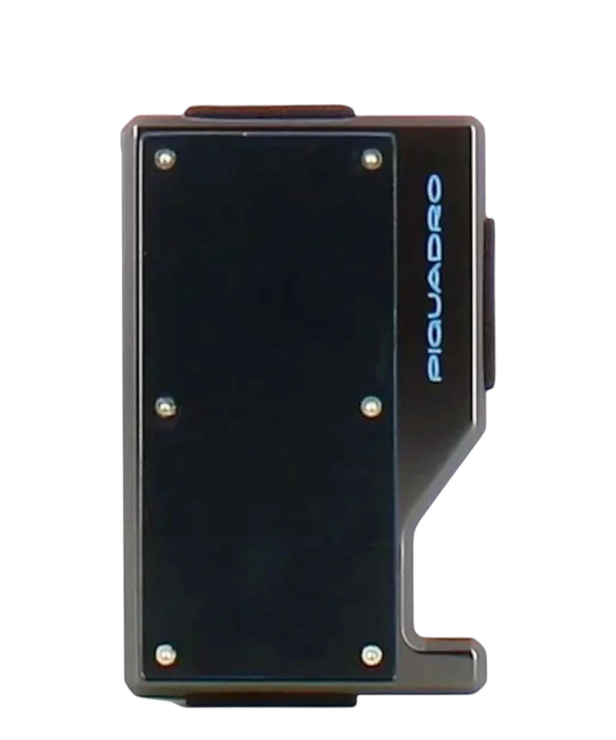 Portacarte Piquadro in Alluminio e Pelle con Elastico
