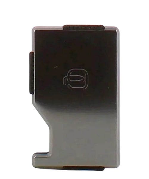 Portacarte Piquadro in Alluminio e Pelle con Elastico