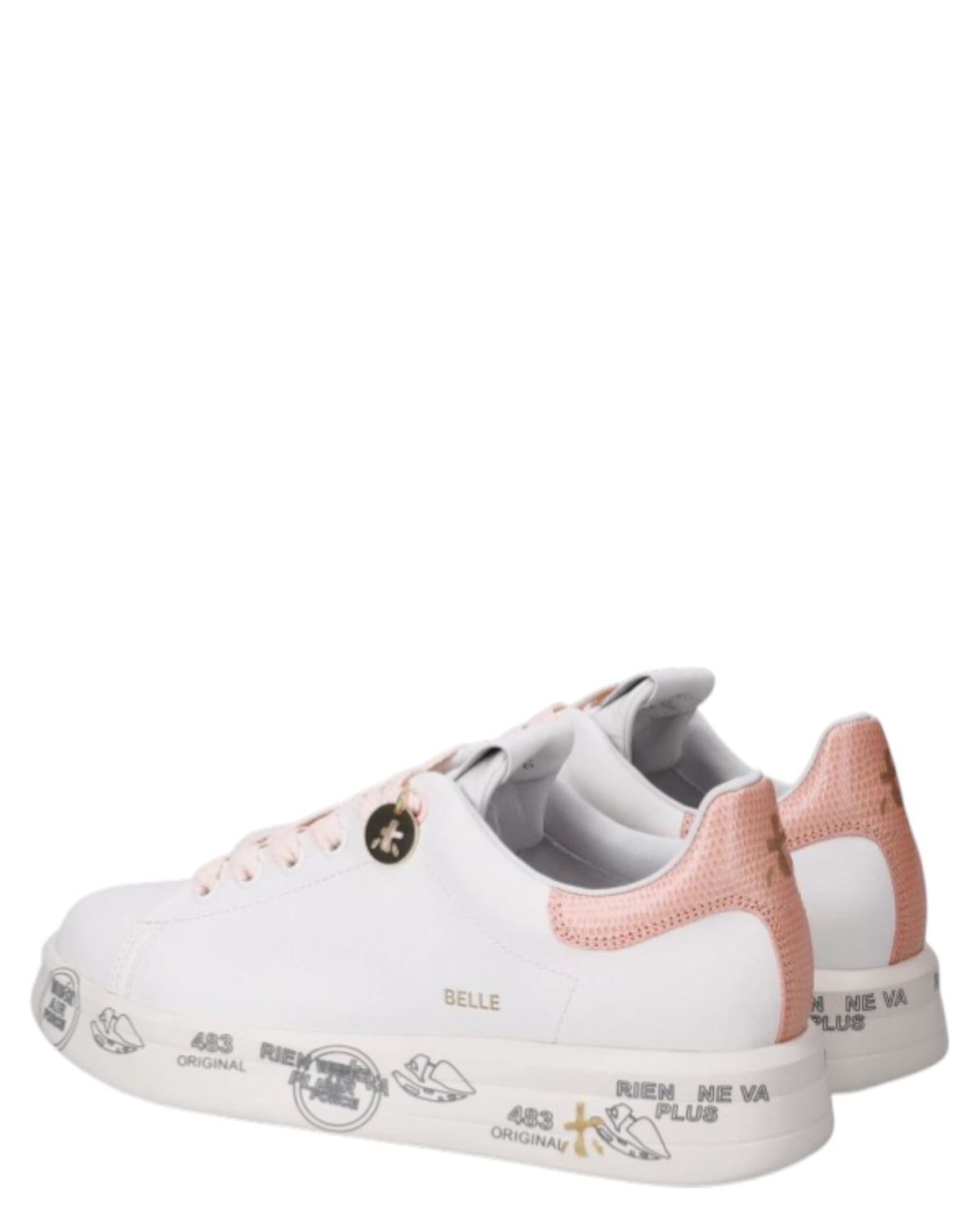 Premiata Belle 8159 Sneakers in Pelle – Suola 4,2 cm con Fondo Grafico