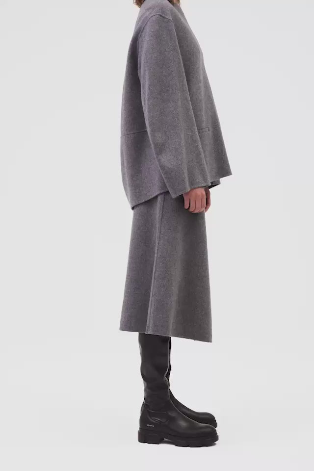 Stivali al Ginocchio in Pelle e Tessuto Vegano