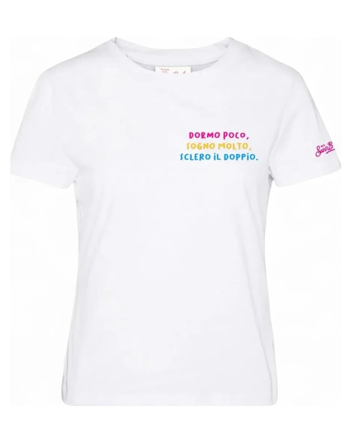 T-shirt Emilie in Cotone Bianco-Mc2 Saint Barth-T-shirt-Vittorio Citro Boutique