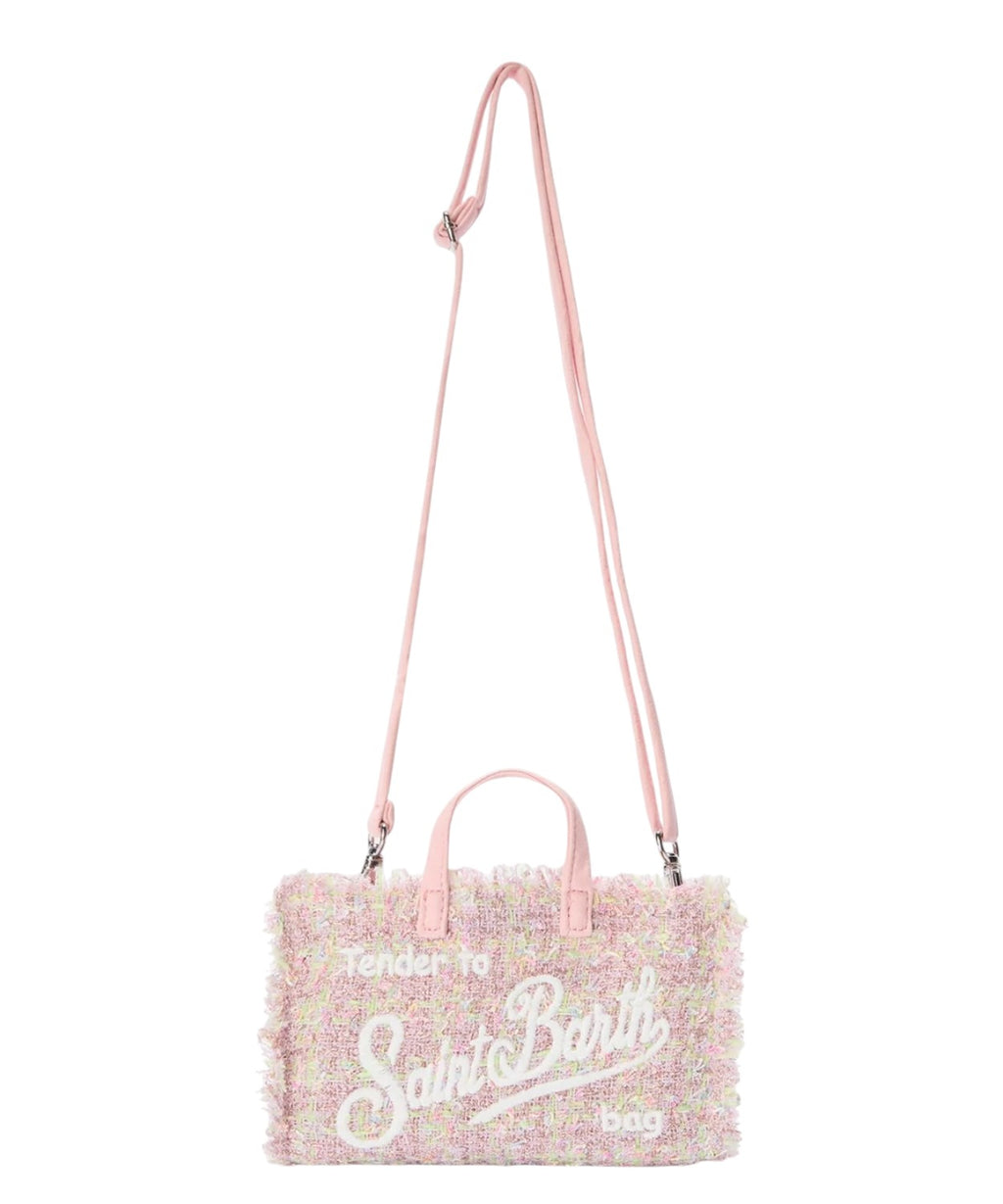 Telefoontas van tweed en lurex