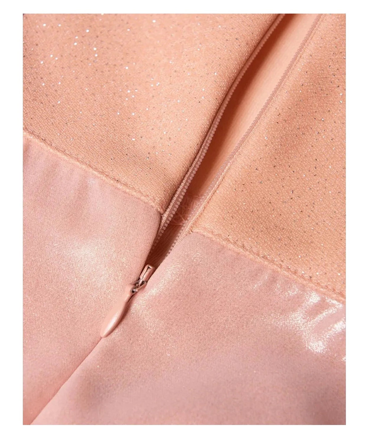 Abito lungo da sera in tulle glitterato color pesca con bustier e cintura-Abiti-Soani-Vittorio Citro Boutique