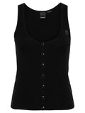 Canotta Dogville a Costine con Bottoni-Top-Pinko-Vittorio Citro Boutique