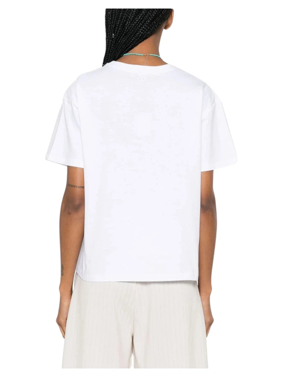 T-shirt con etichetta logo e ricamo-Marella-T-shirt-Vittorio Citro Boutique