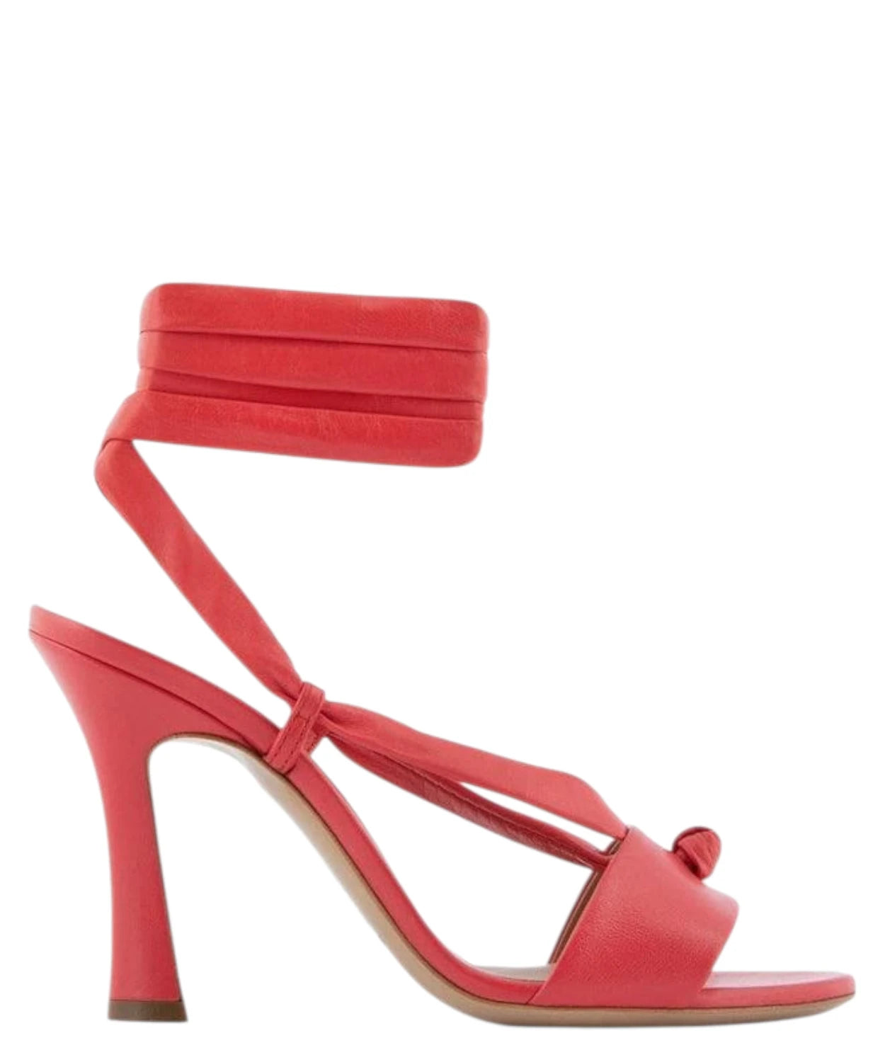 Leren sandalen met enkelbandjes