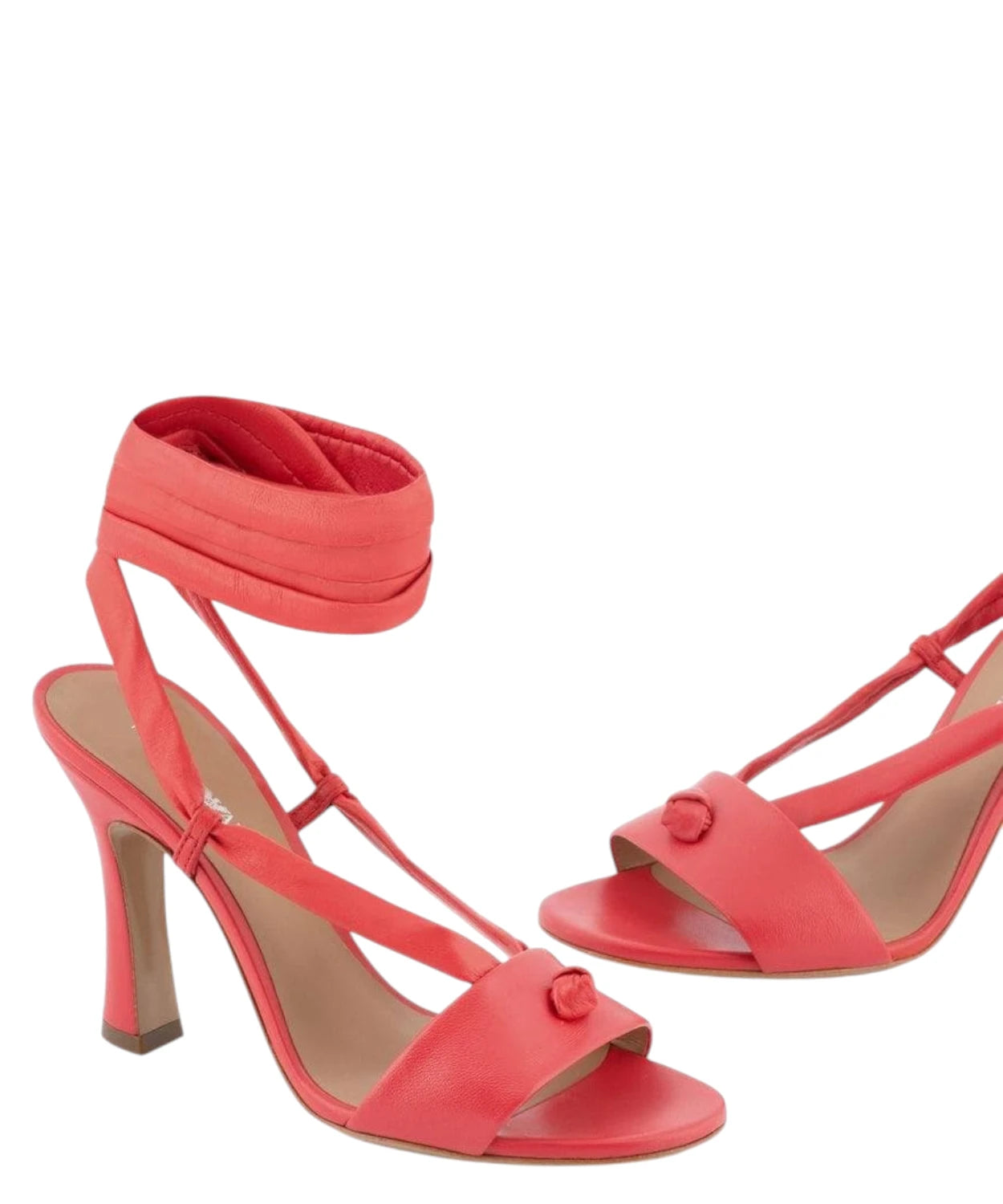 Leren sandalen met enkelbandjes
