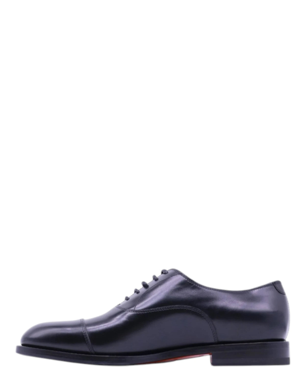 Scarpe Oxford Santoni Uomo Blu in Pelle Spazzolata