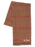 Morbida sciarpa in lana con fantasia Principe di Galles-Mc2 Saint Barth-Sciarpe & stole-Vittorio Citro Boutique