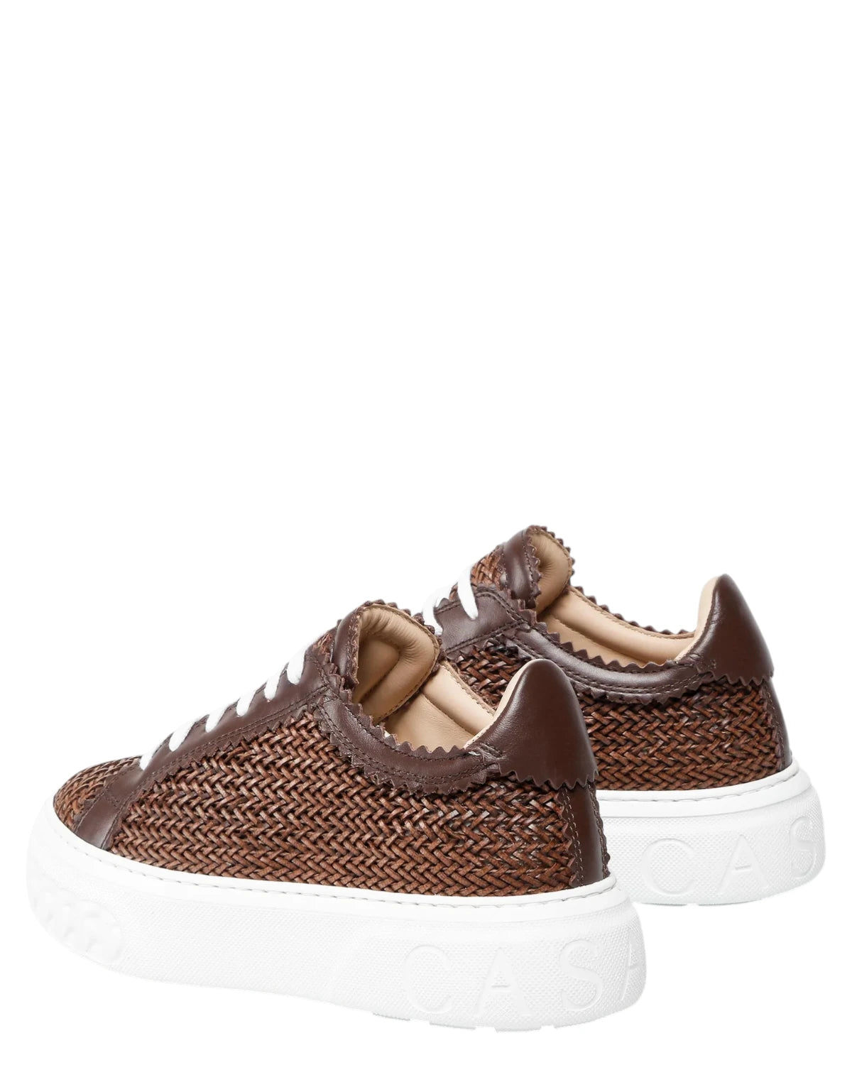 Sneakers donna Off Road Hanoi in pelle intrecciata