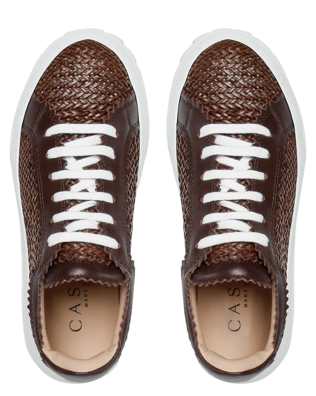 Sneakers donna Off Road Hanoi in pelle intrecciata