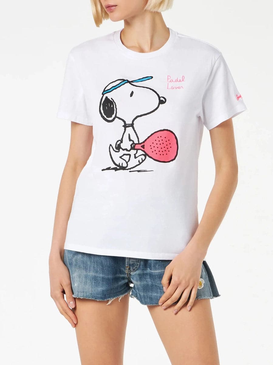 T-shirt con stampa Snoopy-T-shirt-Mc2 Saint Barth-Vittorio Citro Boutique