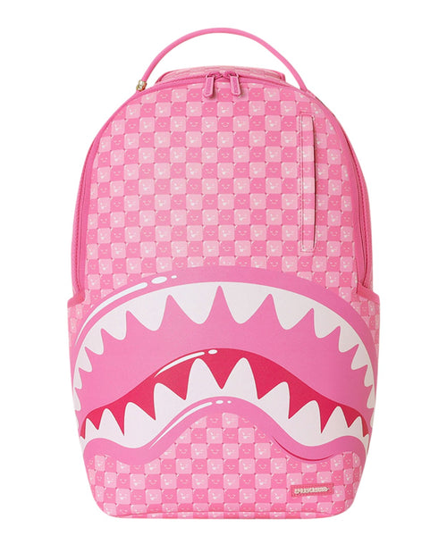 Zaino sprayground rosa check per streetwear