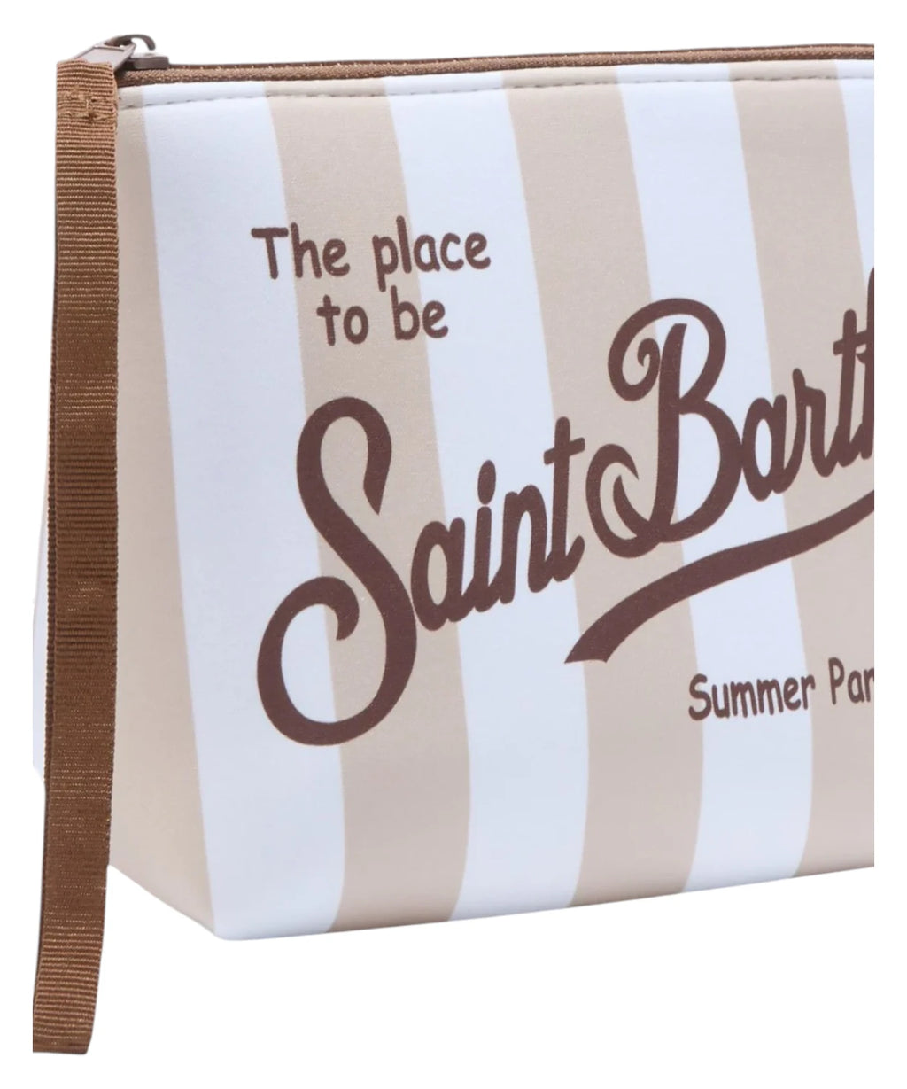 Pochette Aline MC2 Saint Barth met logo en print