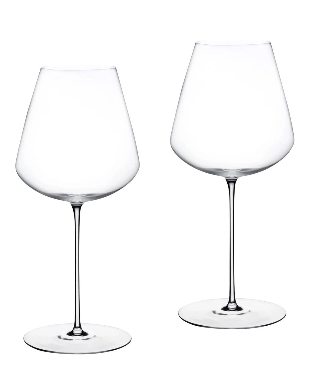 Set 2 calici da vino rosso Stem Zero Elegant medi NUDE in cristallo senza piombo