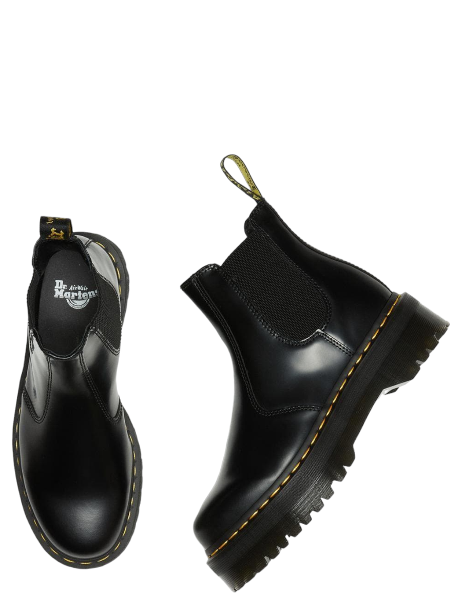 Stivaletti chelsea di pelle 2976 con platform-Stivali-Dr. Martens-Vittorio Citro Boutique