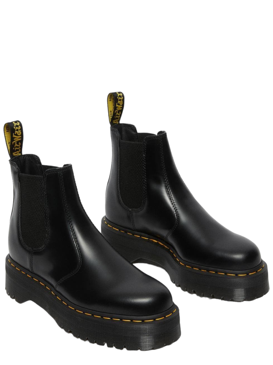 Stivaletti chelsea di pelle 2976 con platform-Stivali-Dr. Martens-Vittorio Citro Boutique