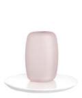 Vaso Sweets piccolo rosa opalino con base bianca NUDE in cristallo senza piombo