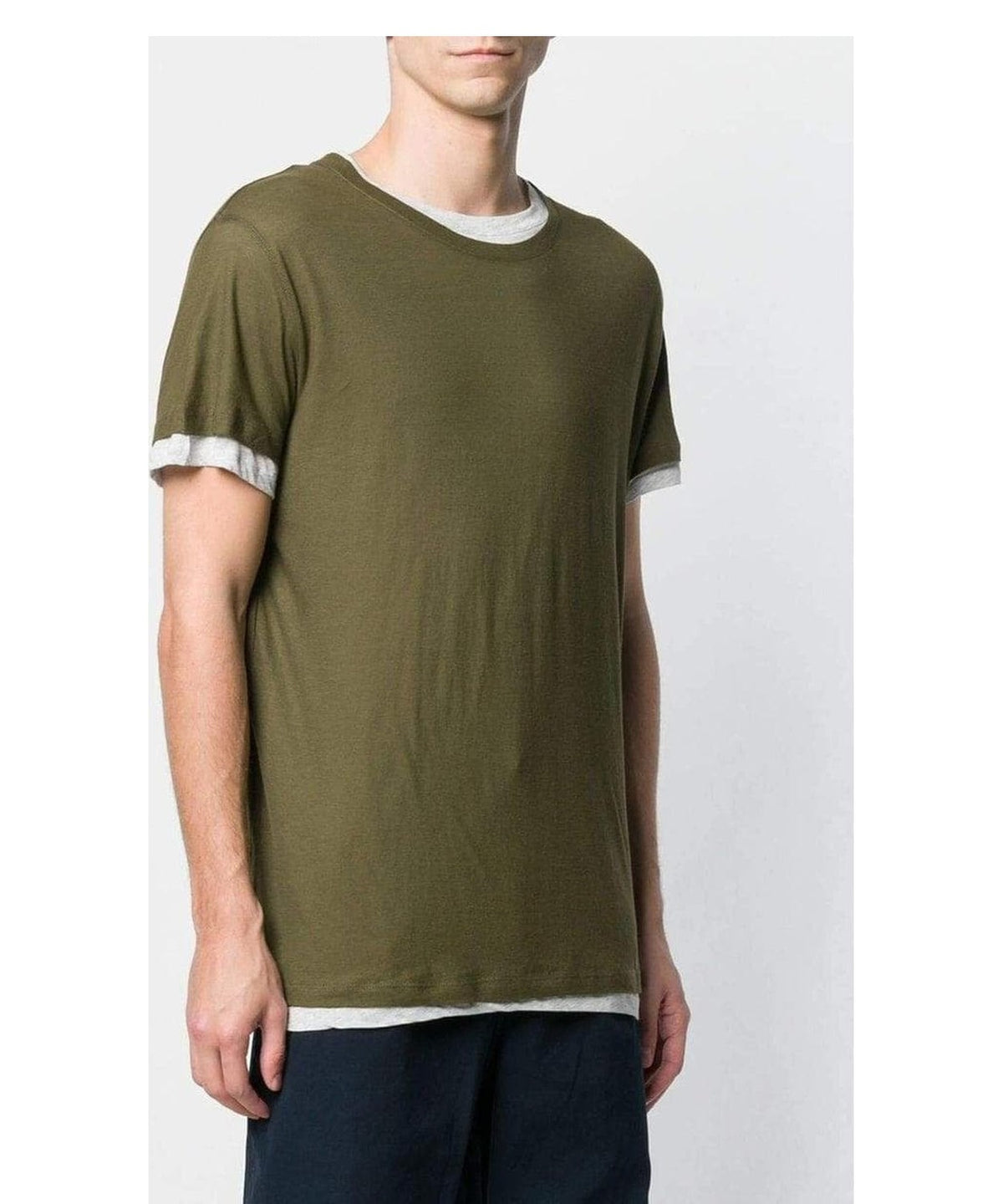 T-shirt a Strati Majestic Filatures in Cotone 3