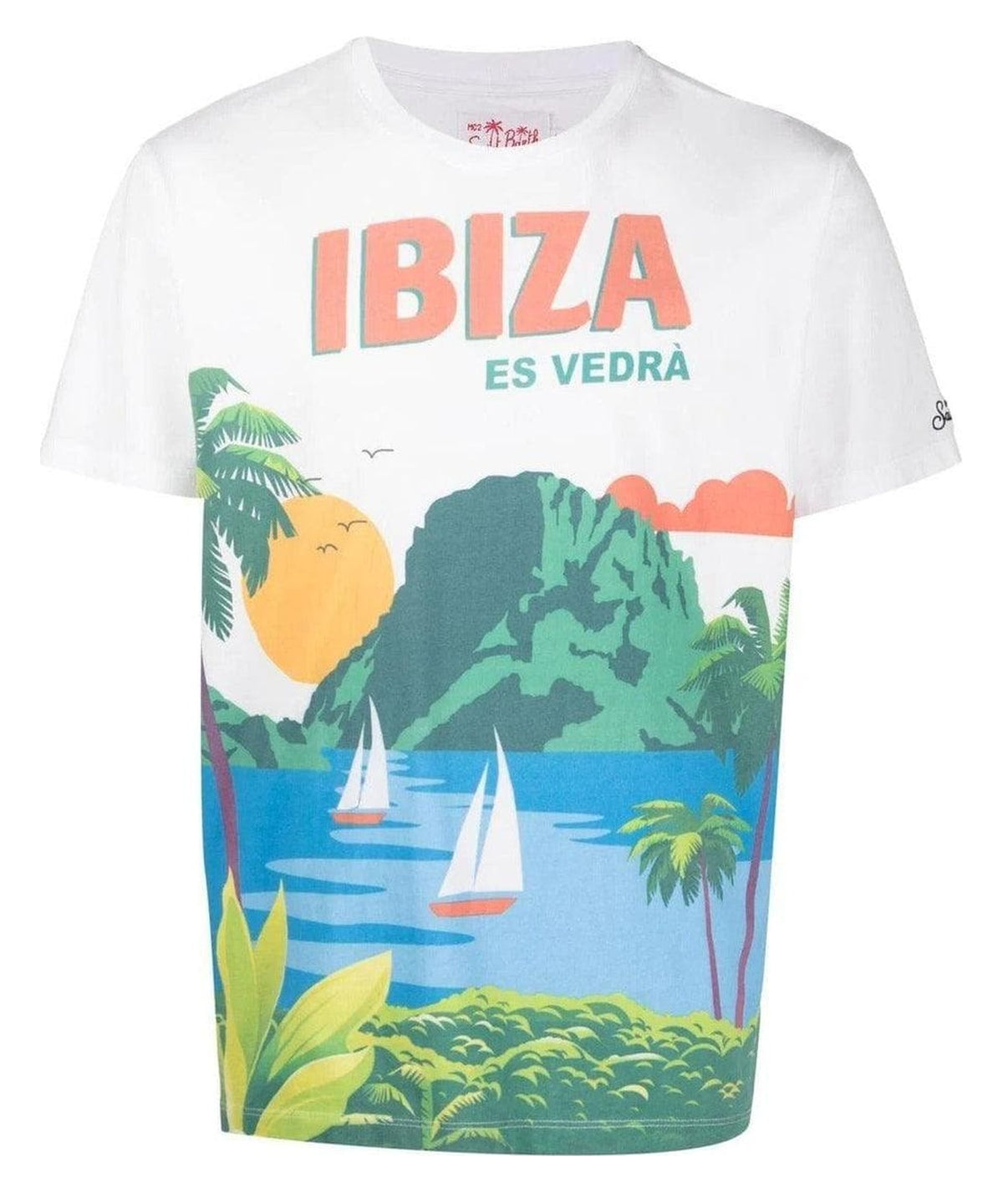 T-shirt con cartolina ibiza 1