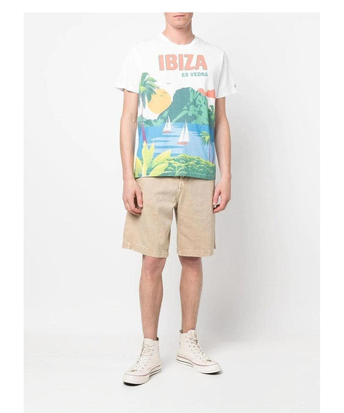 T-shirt con cartolina ibiza 2