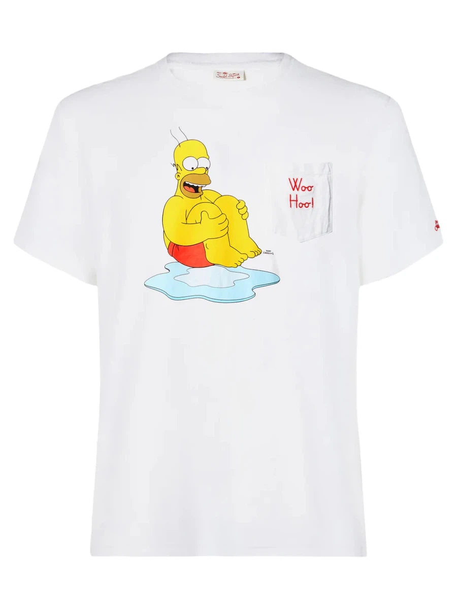 Cotone uomo t-shirt con stampa Homer | THE SIMPSONS SPECIAL EDITION-T-shirt-Mc2 Saint Barth-Vittorio Citro Boutique