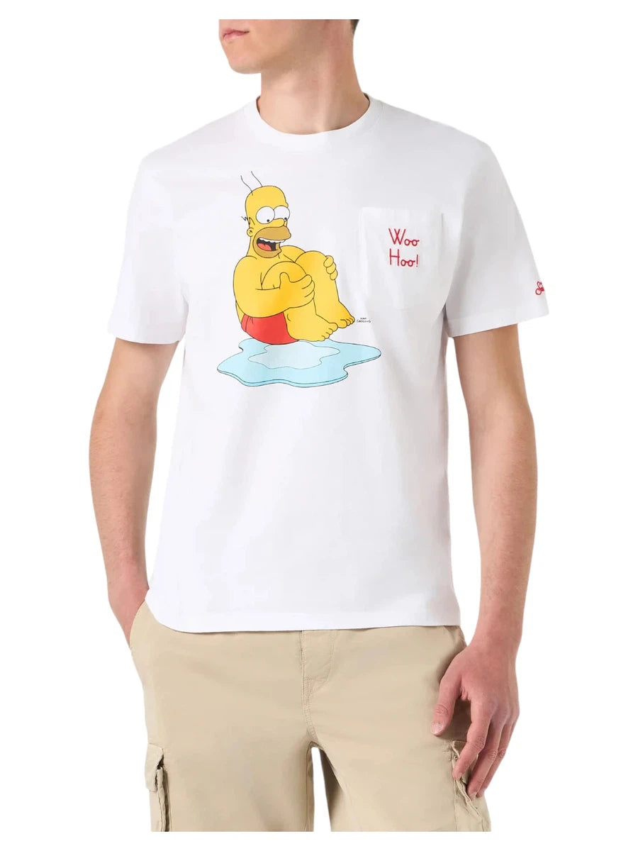 Cotone uomo t-shirt con stampa Homer | THE SIMPSONS SPECIAL EDITION-T-shirt-Mc2 Saint Barth-Vittorio Citro Boutique