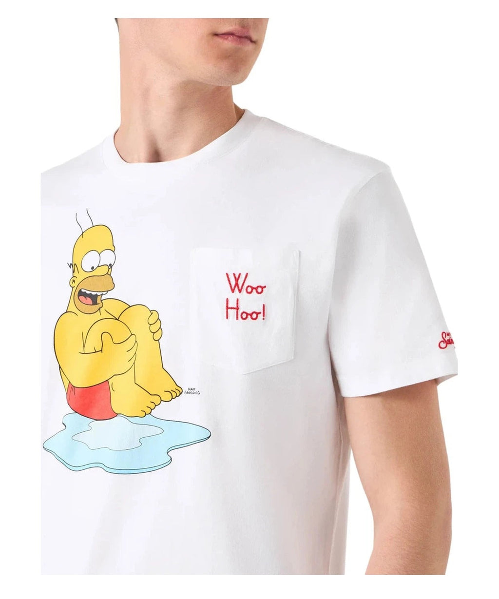 Cotone uomo t-shirt con stampa Homer | THE SIMPSONS SPECIAL EDITION-T-shirt-Mc2 Saint Barth-Vittorio Citro Boutique