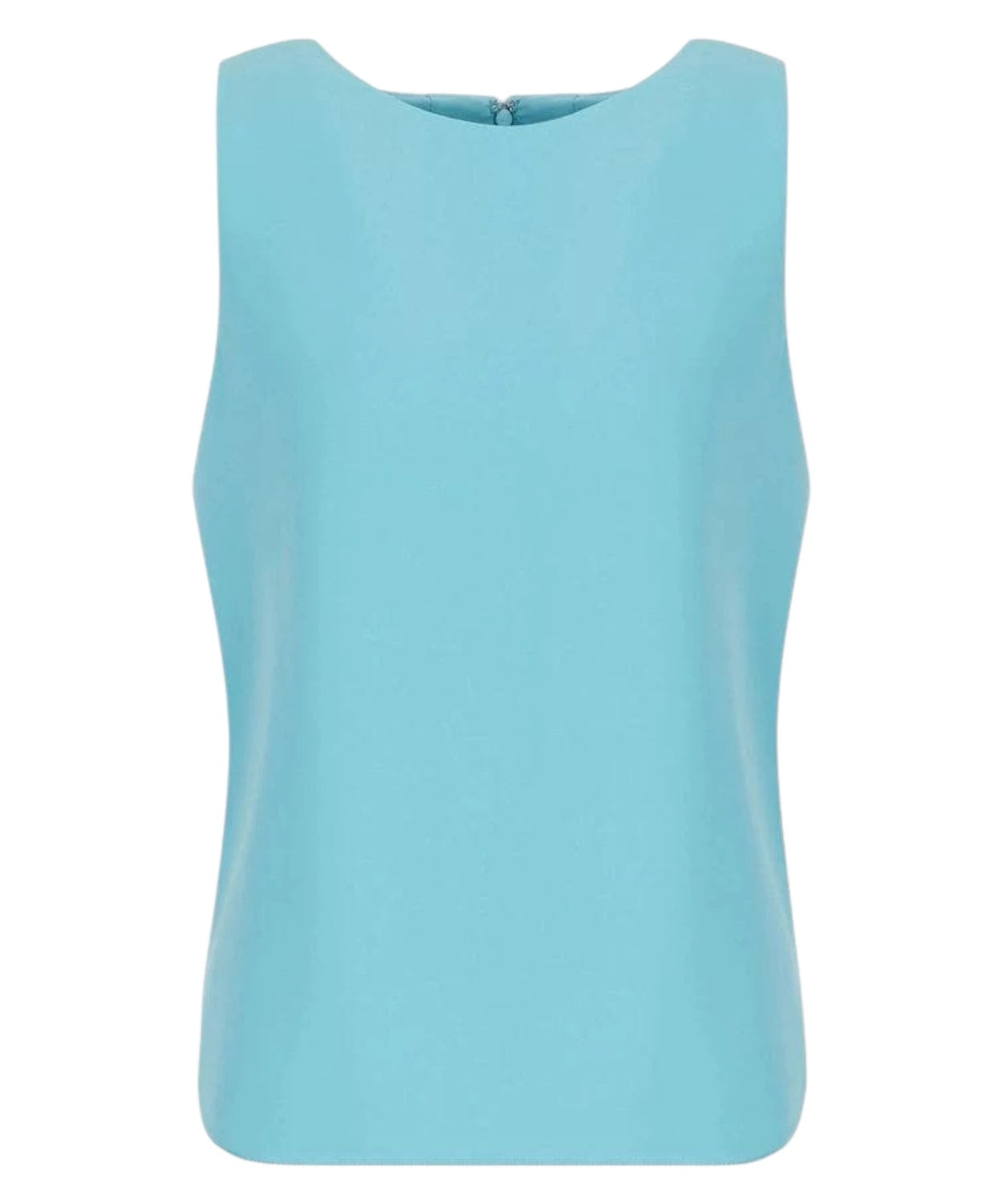 Sleeveless top in techno cady with back darts