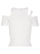 T-Shirt con Strass e Cut Out-Liu-Jo-T-shirt-Vittorio Citro Boutique