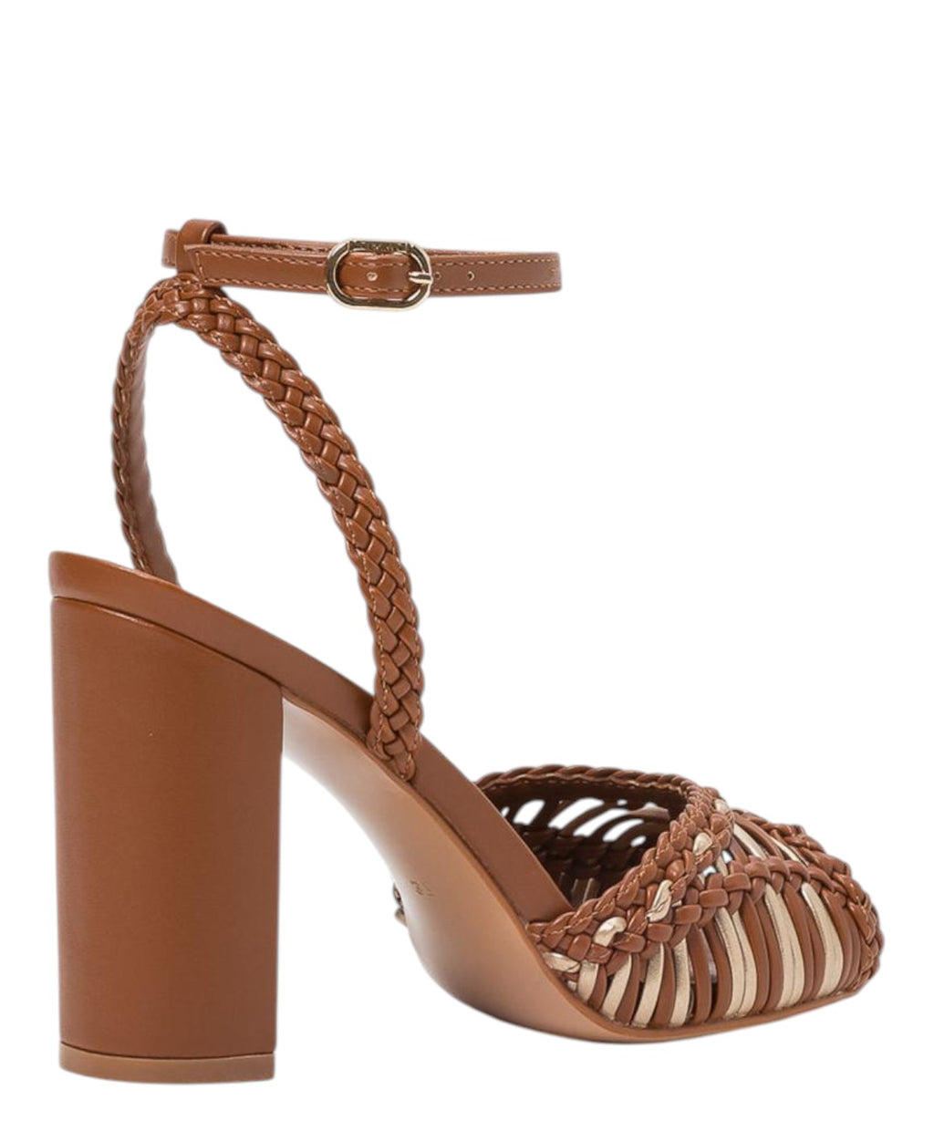 Twinset Women's Heeled Sandals with Braided Detail
