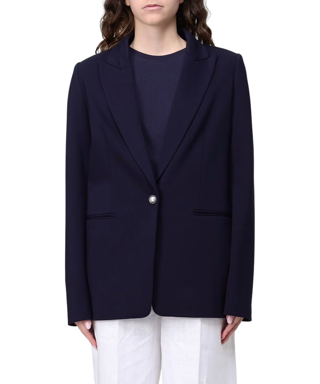 Twinset blazer i oversize blandet viskose