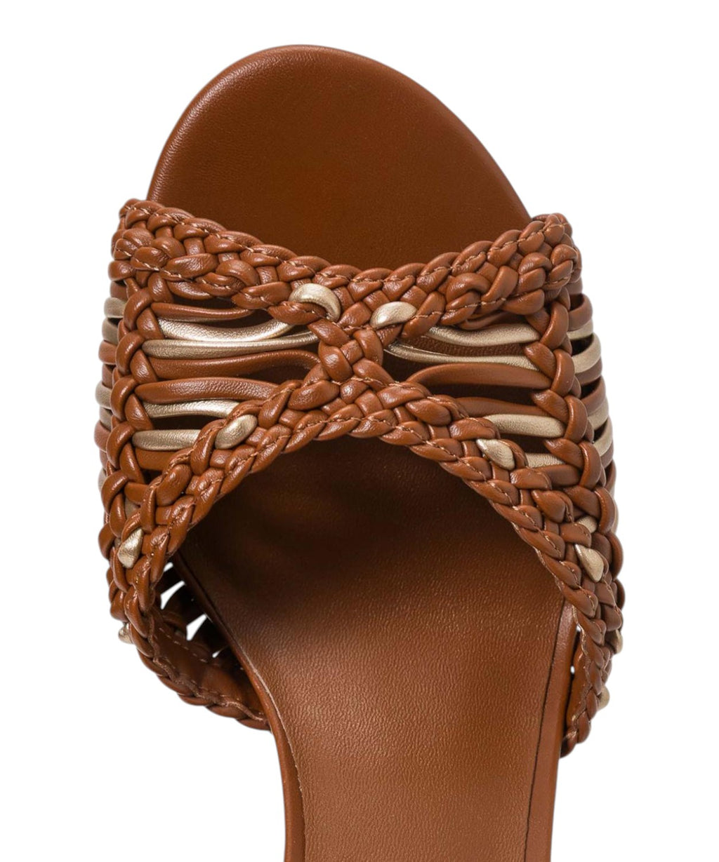 Twinset Women's Heeled Sandals with Braided Detail