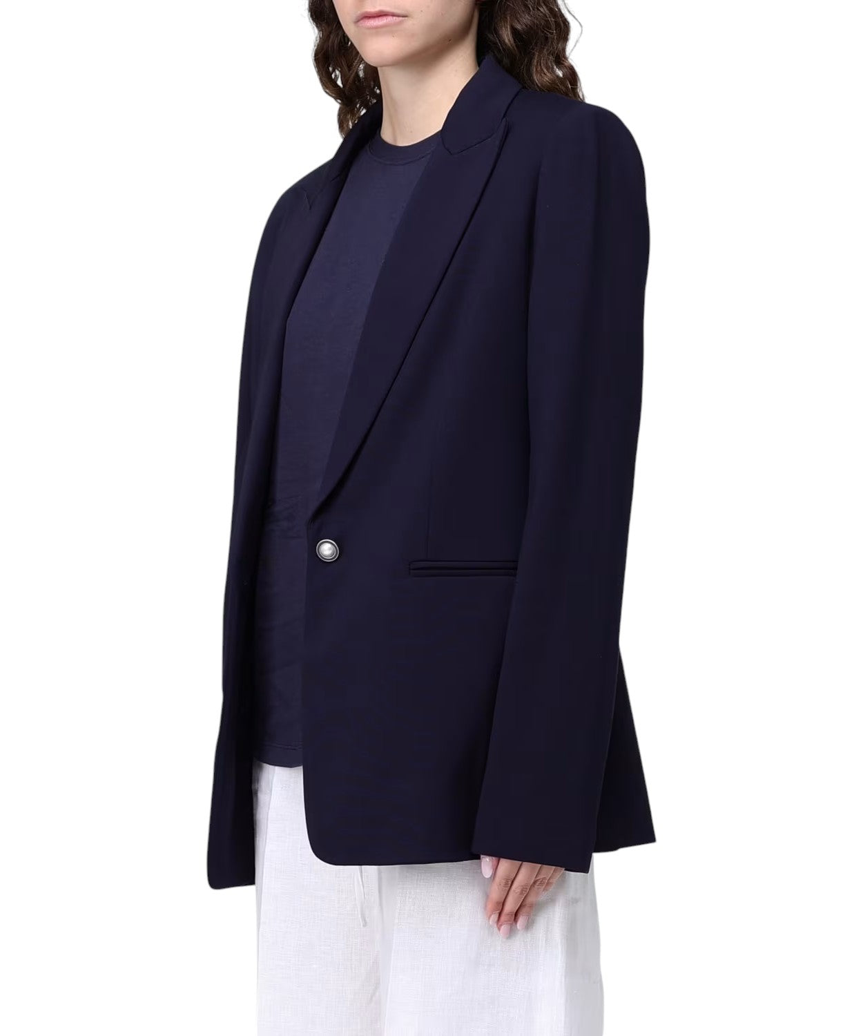 Twinset blazer i oversize blandet viskose