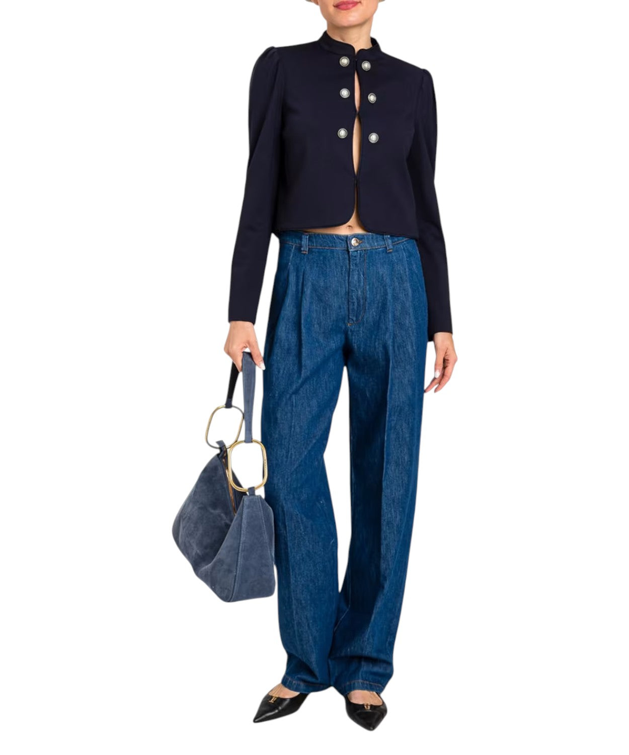 Twinset Jeans Wide-Leg Cotton Denim