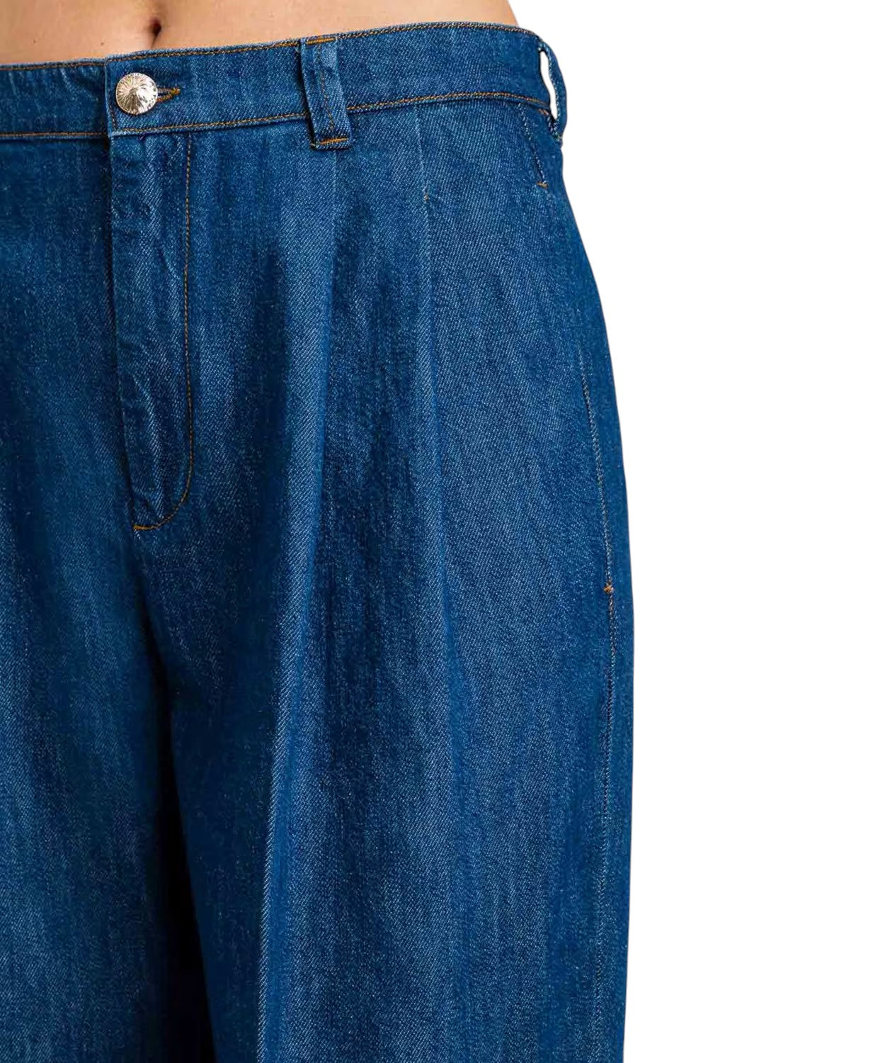 Twinset Jeans Wide-Leg Cotton Denim
