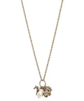 Collana Oro Antico con Charm e Perla
