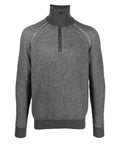 Maglia con mezza zip in maglia a costine - Vittorio Citro Boutique