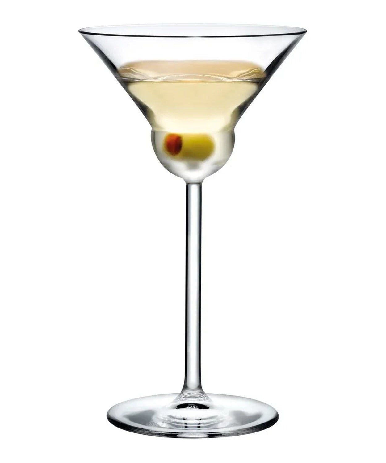 Set 2 bicchieri da Martini Vintage arrotondati NUDE in cristallo senza piombo