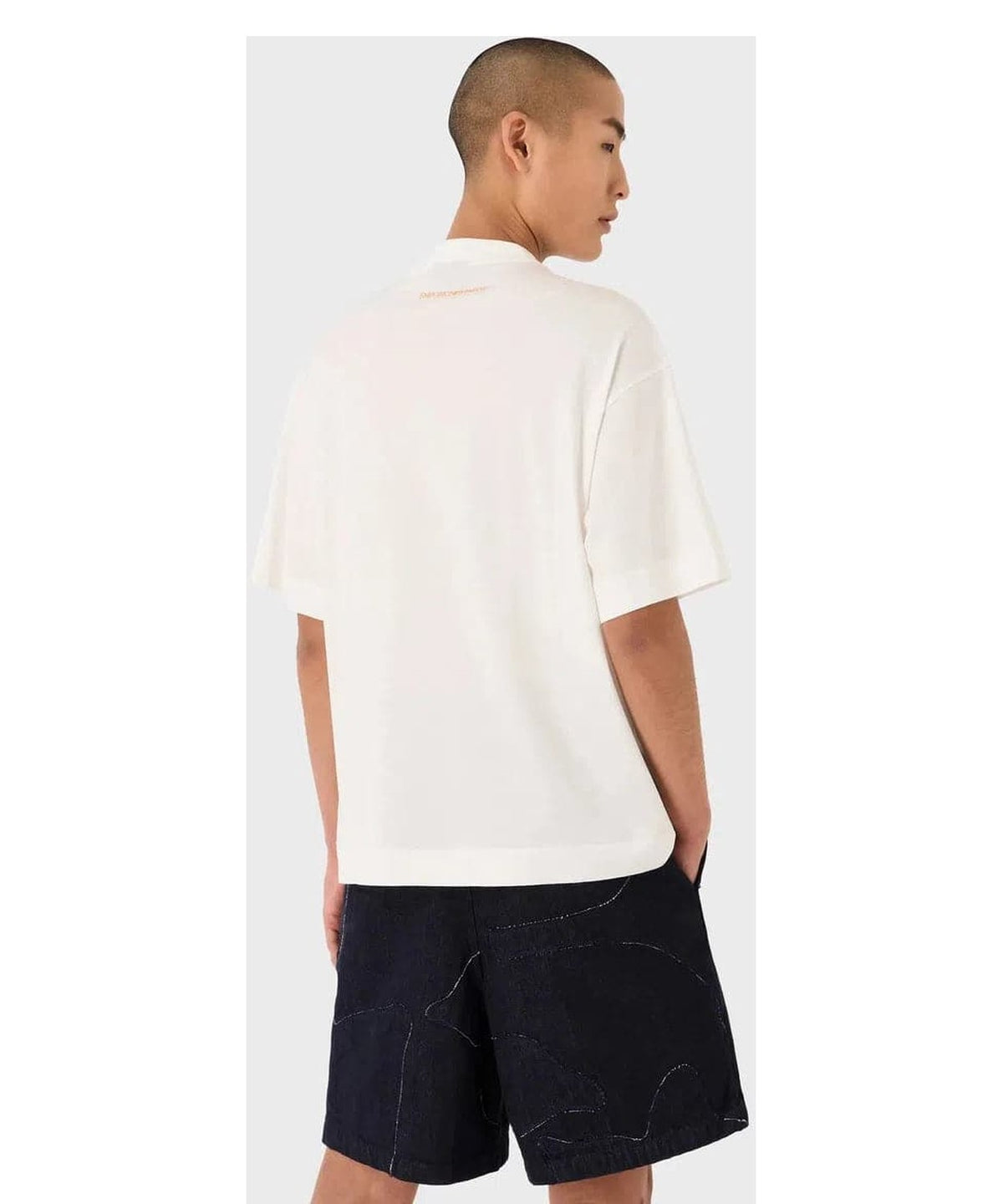 T-shirt loose fit in jersey misto Tencel stampa macaco - Vittorio Citro Boutique