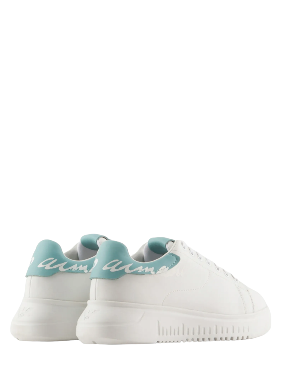 Sneakers in nappa con retro logo signature-Sneakers-Emporio Armani-Vittorio Citro Boutique