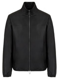 Blouson full zip in nappa di agnello semianilina-Emporio Armani-Giacche-Vittorio Citro Boutique