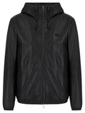 Blouson full zip con cappuccio in nappa di agnello semianilina-Giacche-Emporio Armani-Vittorio Citro Boutique