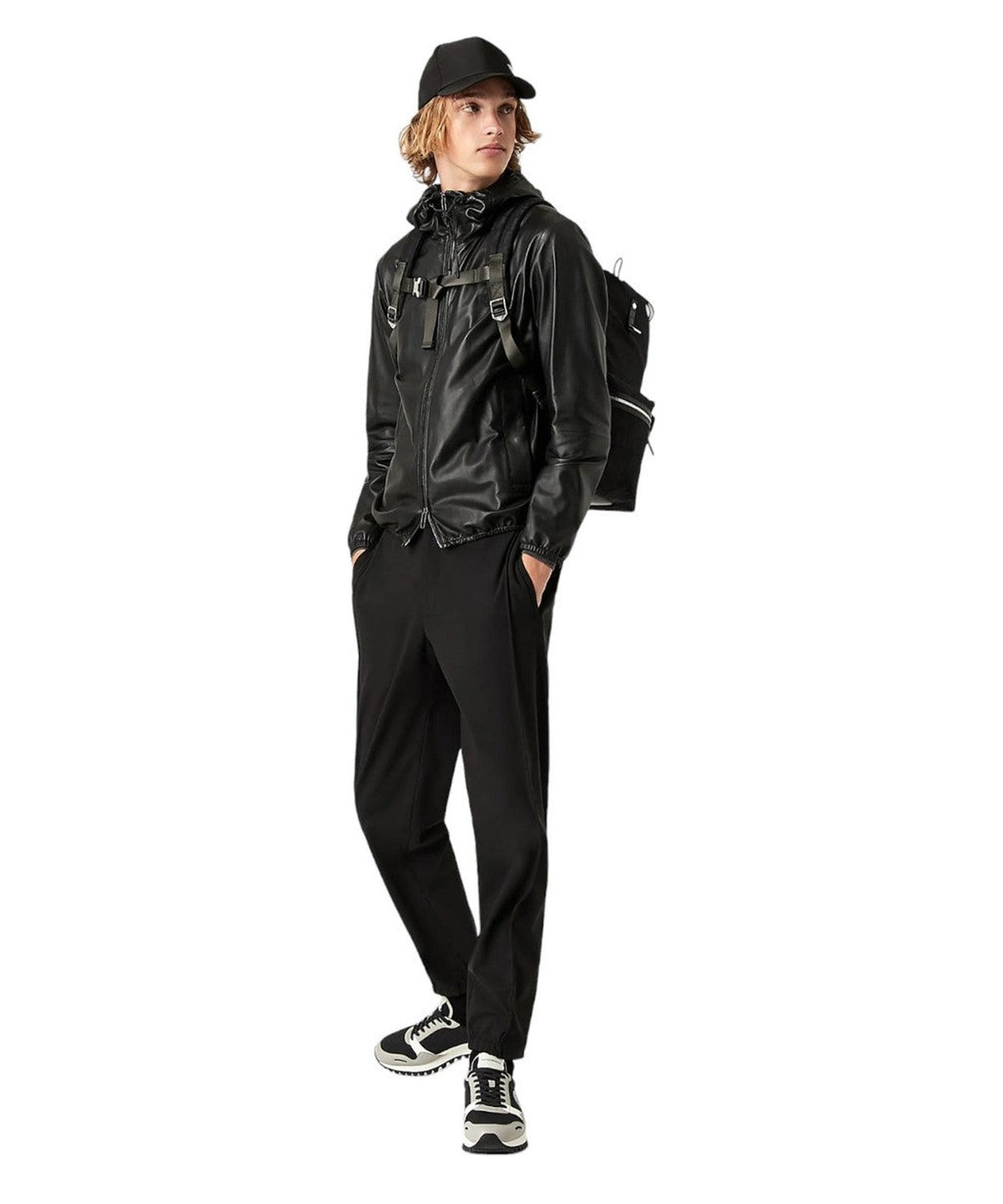 Blouson full zip con cappuccio in nappa di agnello semianilina 4
