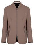 Giacca reversibile con zip in twill misto lana-Giacche-Emporio Armani-Vittorio Citro Boutique