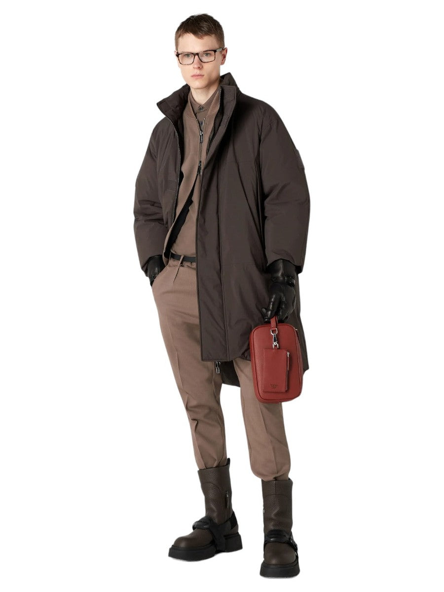 Giacca reversibile con zip in twill misto lana-Giacche-Emporio Armani-Vittorio Citro Boutique