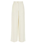 Pantaloni palazzo a vita alta in misto lana effetto corduroy Capsule Chalet-Emporio Armani-Pantaloni-Vittorio Citro Boutique