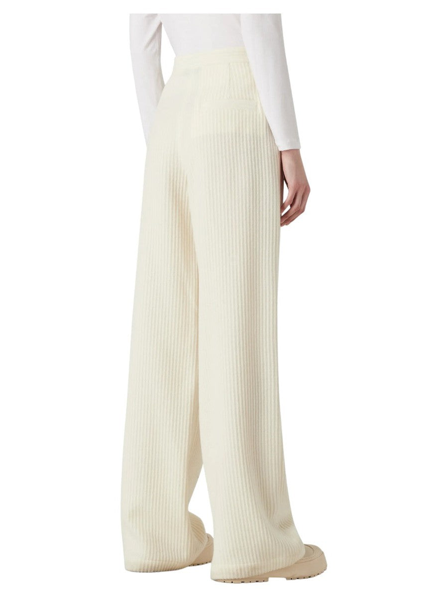 Palazzo trousers in Corduroy-effect virgin wool Capsule Chalet