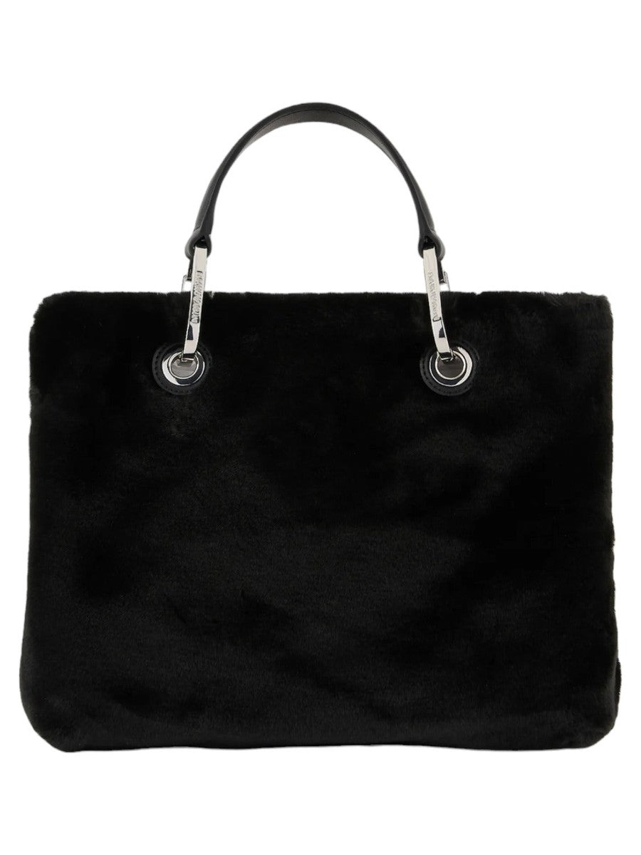 Shopper piccola MyEA in tessuto fur effect-Emporio Armani-Borse a mano-Vittorio Citro Boutique