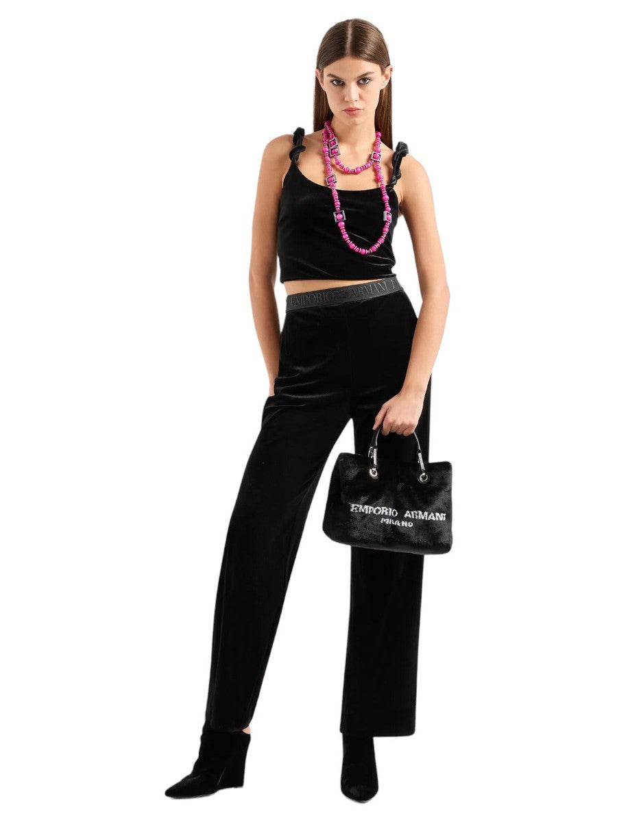 Shopper piccola MyEA in tessuto fur effect-Emporio Armani-Borse a mano-Vittorio Citro Boutique